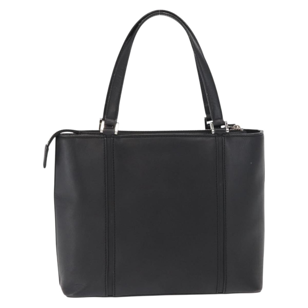 Burberry Vintage Handbag Leather Black Leather Handbag