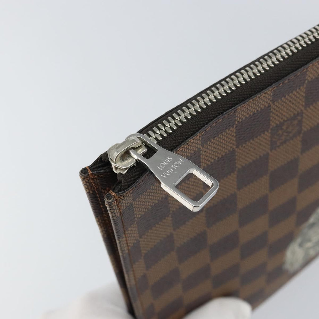 Louis Vuitton Pochette Jour Limited Edition Chapman Savane Damier Brown Canvas Clutche & Pouche Bag