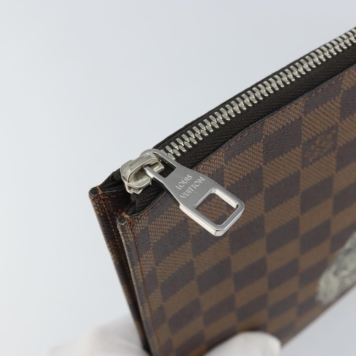 Louis Vuitton Pochette Jour Limited Edition Chapman Savane Damier Brown Canvas Clutche & Pouche Bag
