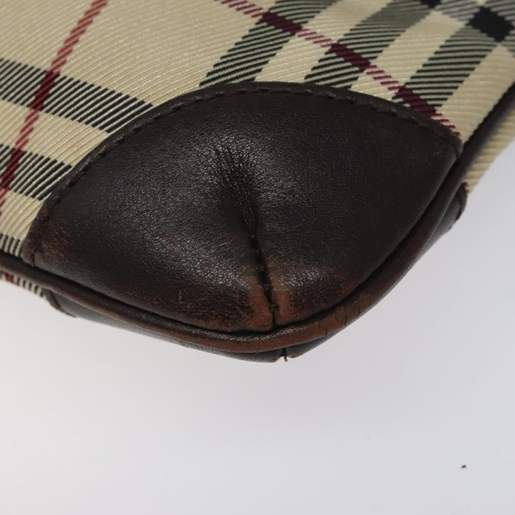 Burberry Nova Check Shoulder Bag Canvas And Leather Beige Canvas Shoulder Bag