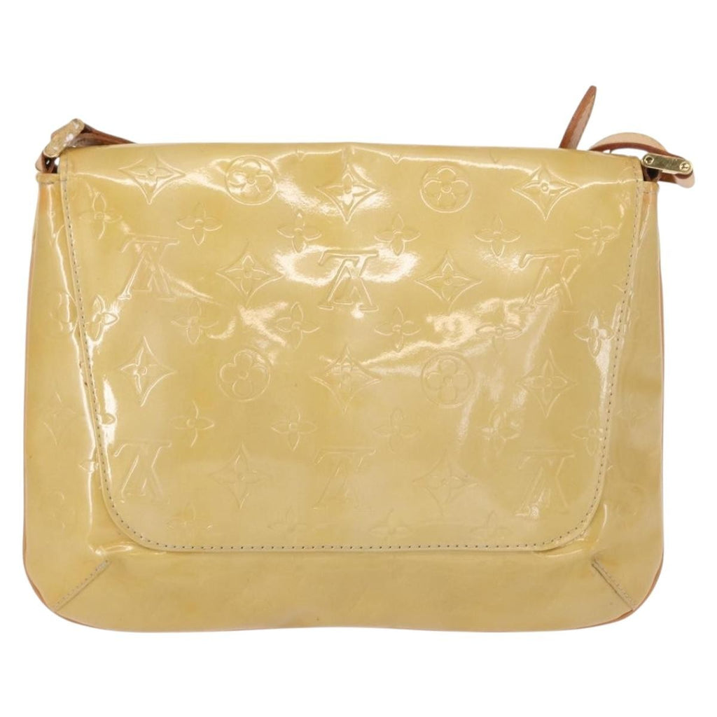 Louis Vuitton Thompson Street Handbag Monogram Vernis Beige Patent_Leather Shoulder Bag