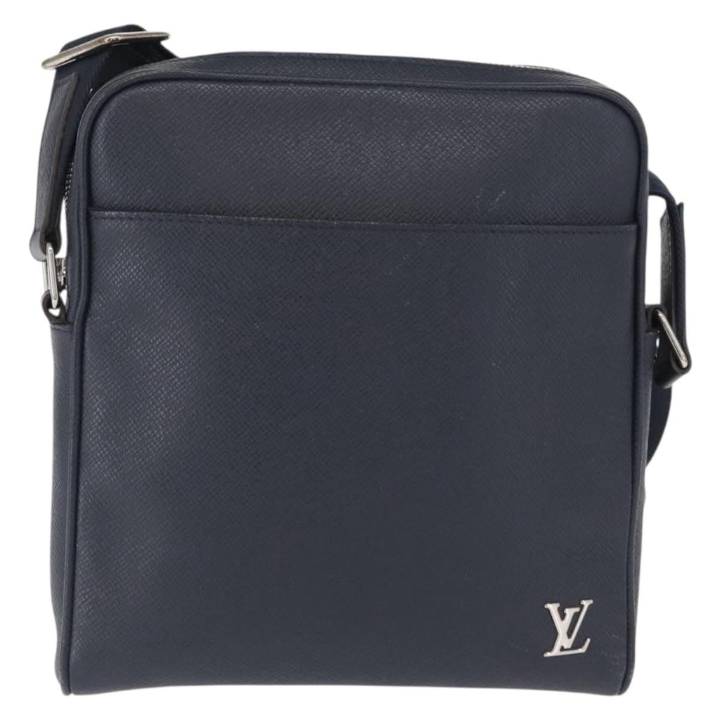 Louis Vuitton Alex Messenger Bag Taiga Leather Navy Leather Shoulder Bag