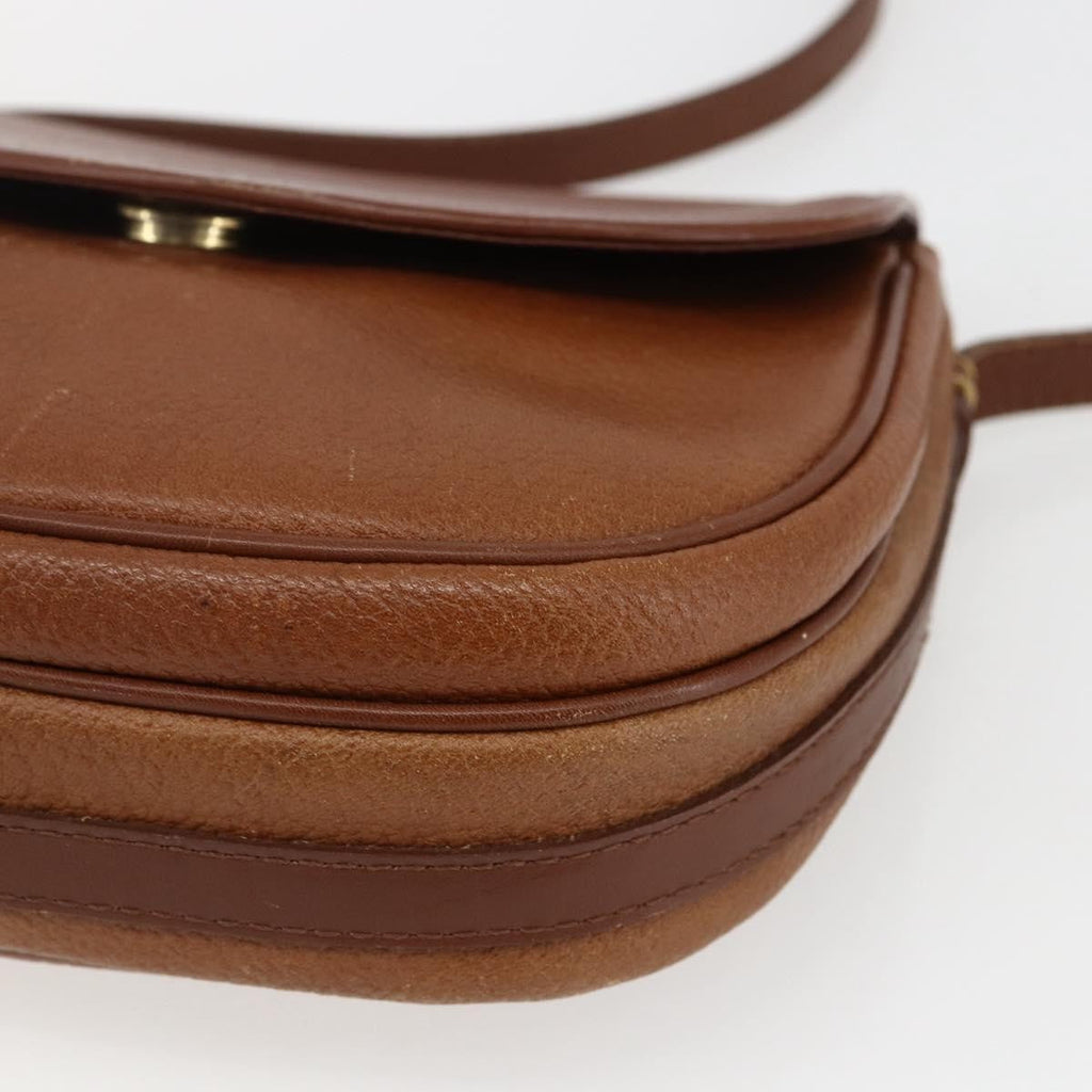 Burberry Vintage Shoulder Bag Leather Brown Leather Shoulder Bag
