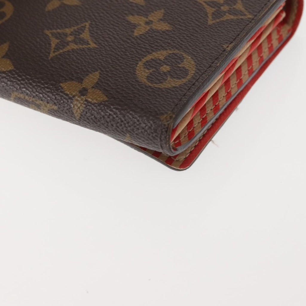 Louis Vuitton Vintage Sarah Wallet Monogram Canvas Brown Canvas Wallets Accessory