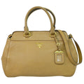 Prada Vintage Handbag Leather Beige Leather Handbag