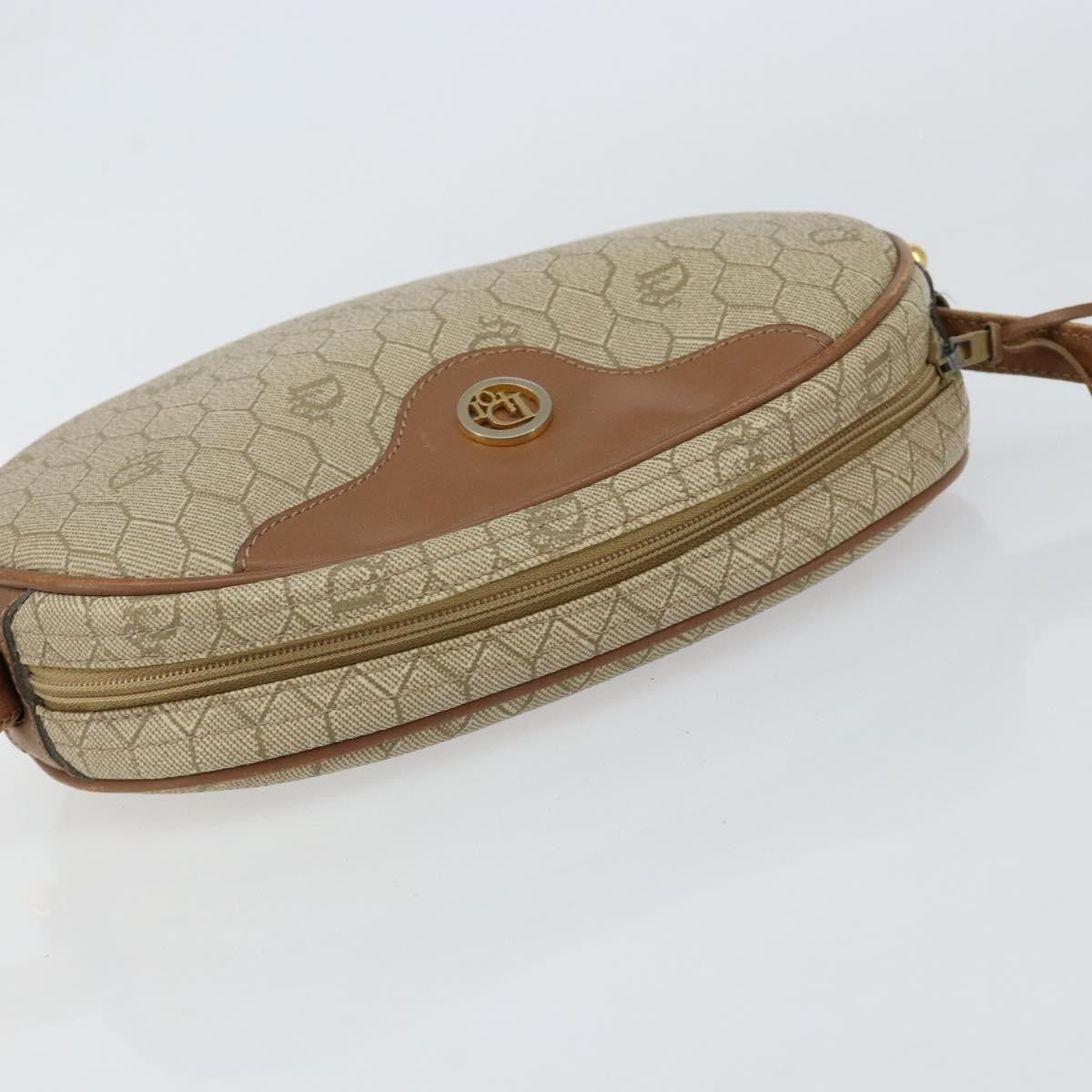 Christian Dior Vintage Honeycomb Shoulder Bag Canvas Beige Canvas Shoulder Bag Bag (Pre-Owned)