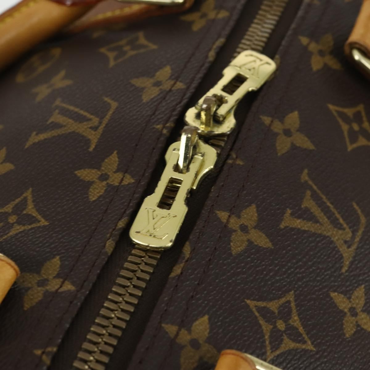 Louis Vuitton Keepall Bag Monogram Canvas Brown Canvas Travel Bag