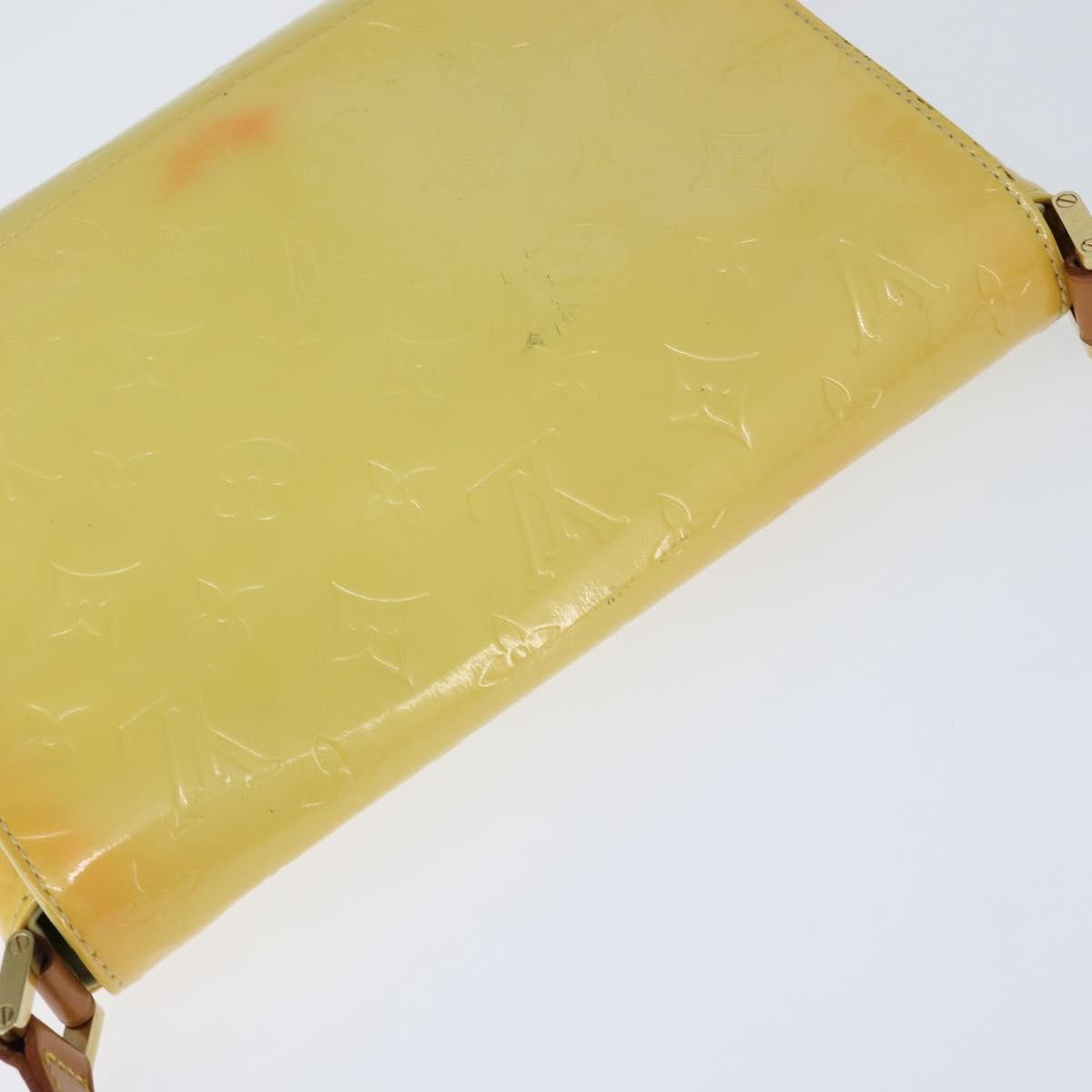 Louis Vuitton Thompson Street Handbag Monogram Vernis Yellow Patent_Leather Shoulder Bag
