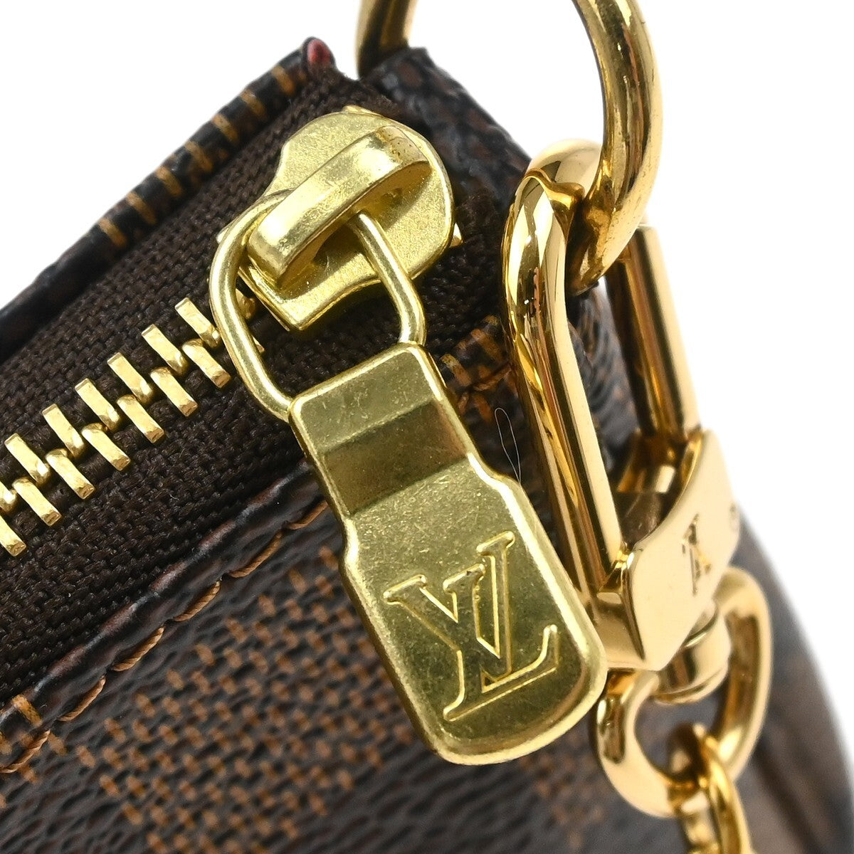 Louis Vuitton Pochette Accessoires Limited Edition Damier Brown Canvas Clutche & Pouche Bag