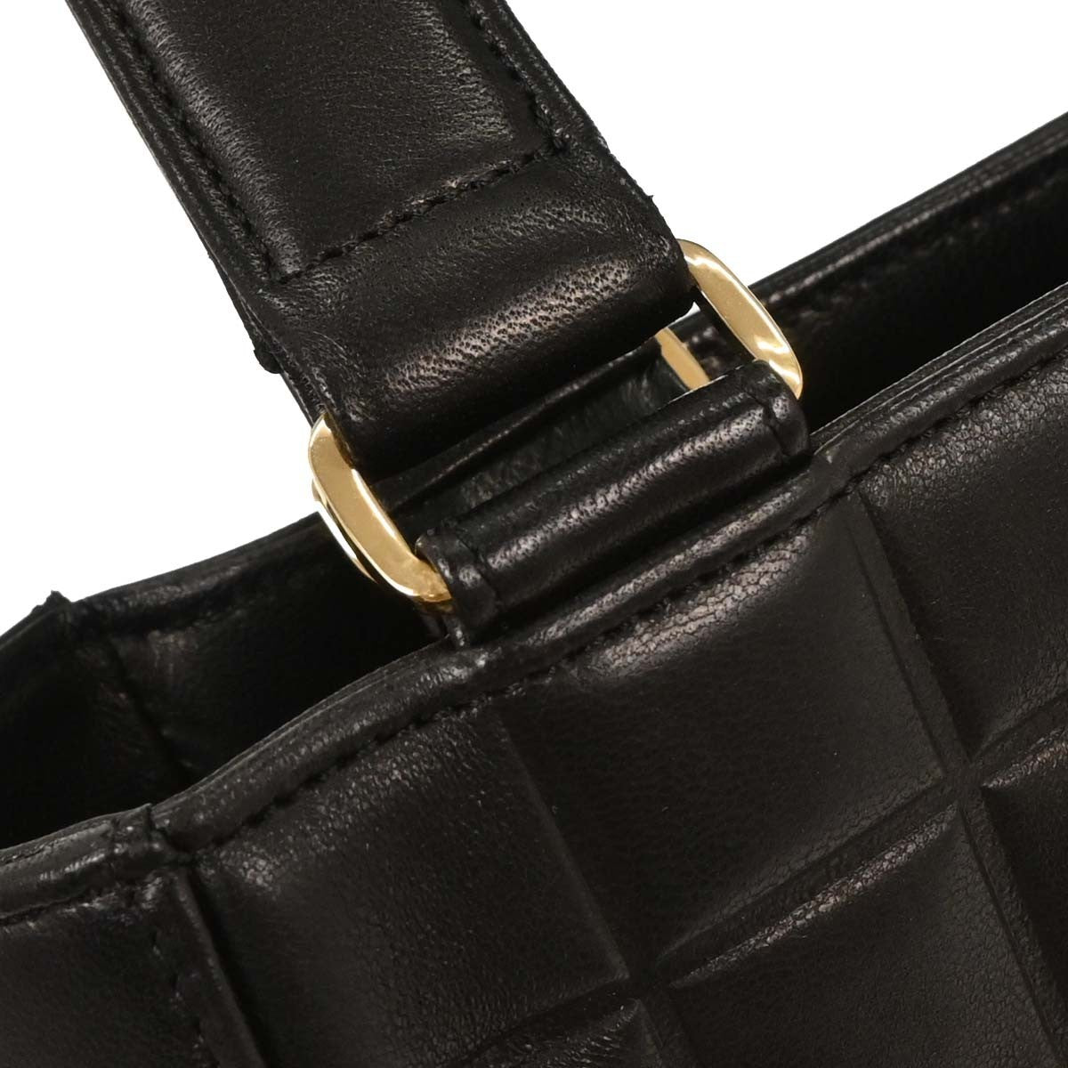 Chanel Chocolate Bar Cc Tote Quilted Leather Black Leather Tote Bag Bag