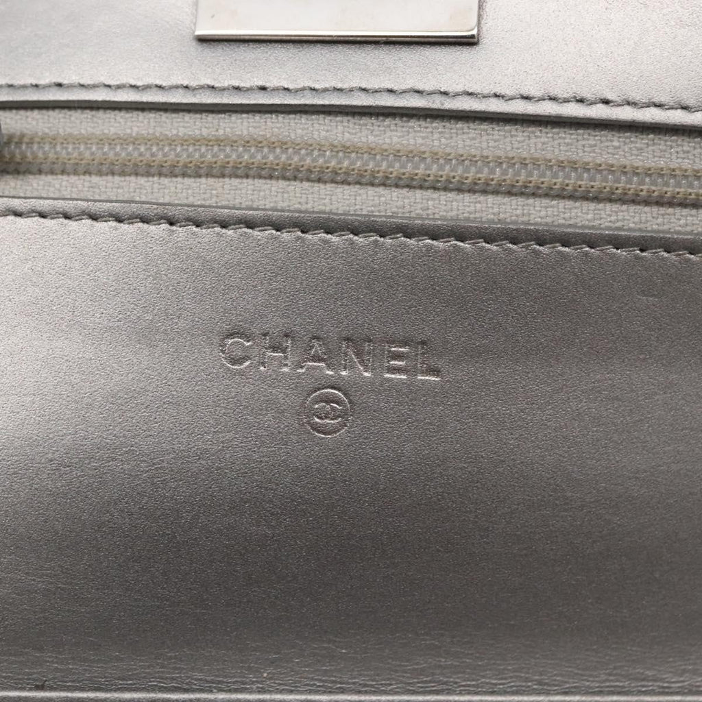 Chanel Reissue 2.55 Wallet On Chain Quilted Lambskin Silver Leather Shoulder Bag Bag