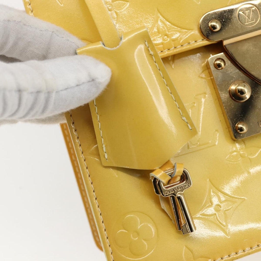 Louis Vuitton Spring Street Nm Handbag Patent Leather Yellow Patent_Leather Handbag