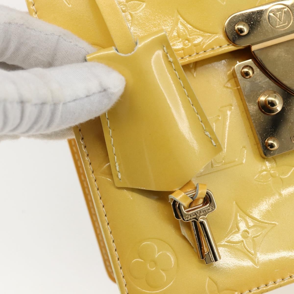 Louis Vuitton Spring Street Nm Handbag Patent Leather Yellow Patent_Leather Handbag