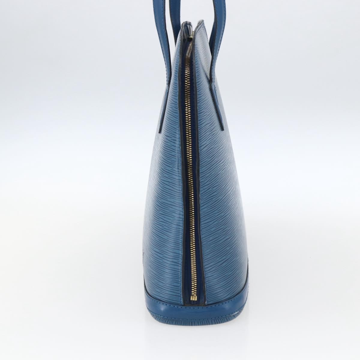 Louis Vuitton Lussac Handbag Epi Leather Blue Leather Shoulder Bag