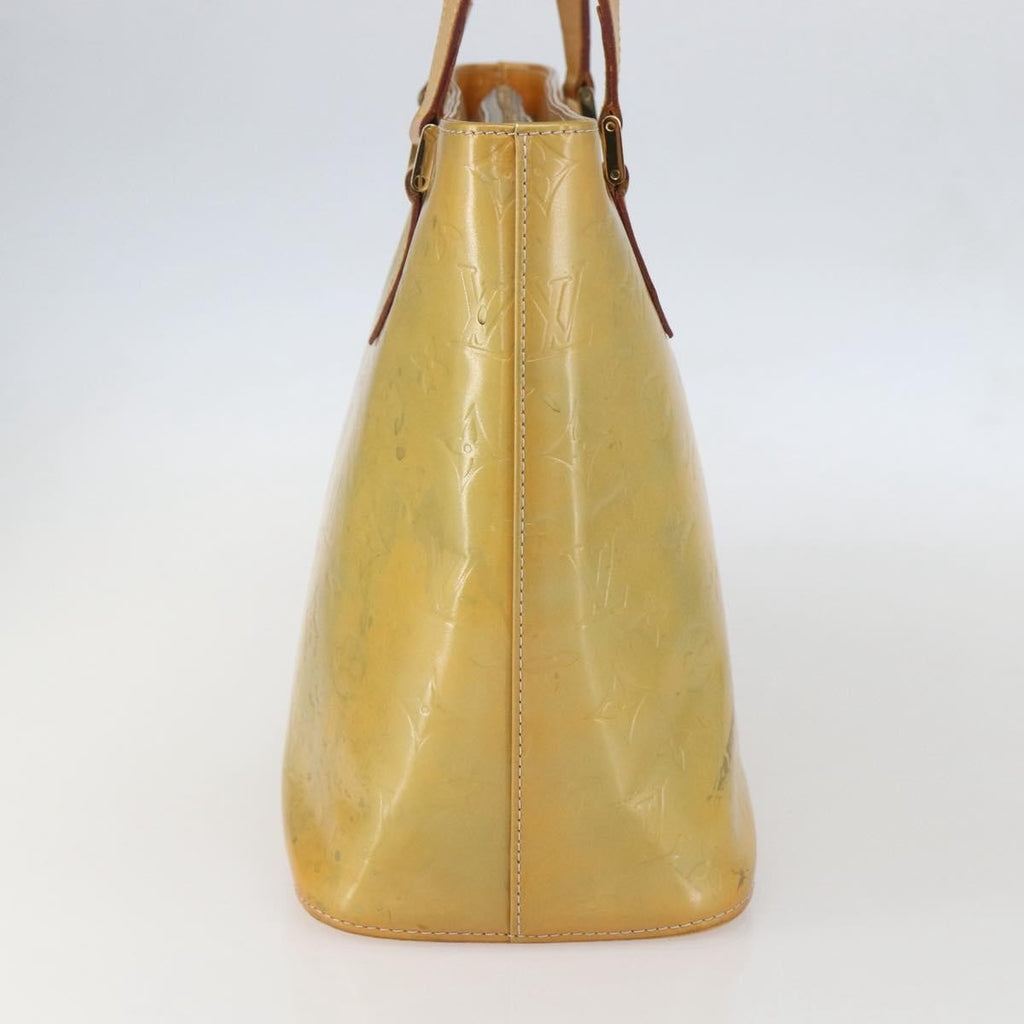 Louis Vuitton Houston Handbag Monogram Vernis Beige Patent_Leather Tote Bag