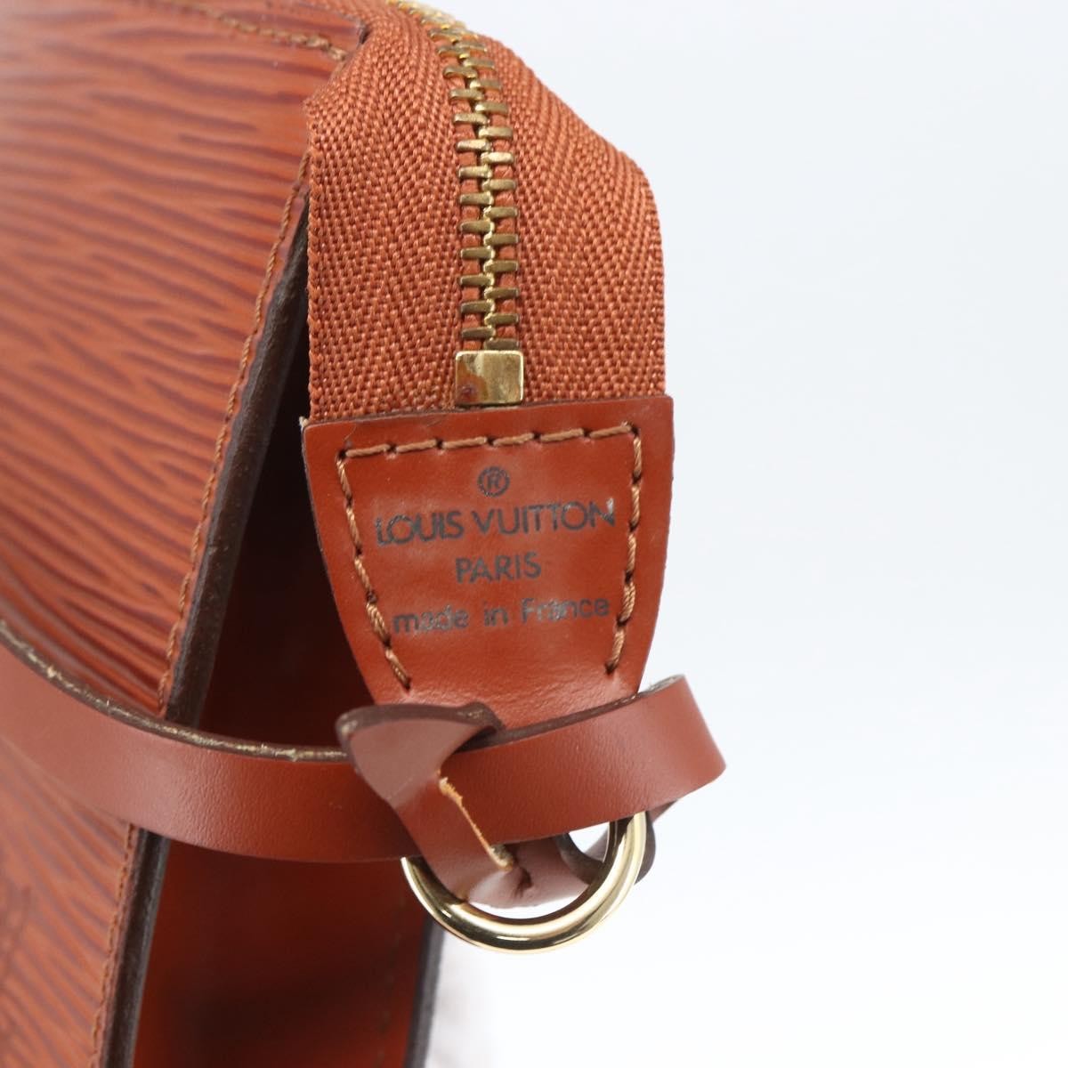 Louis Vuitton Pochette Accessoires Epi Leather Brown Leather Clutche & Pouche Bag