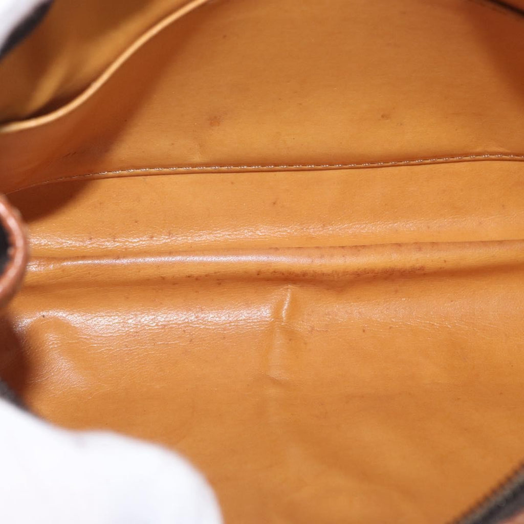 Celine Macadam Pochette Canvas And Leather Brown Canvas Clutche & Pouche Bag