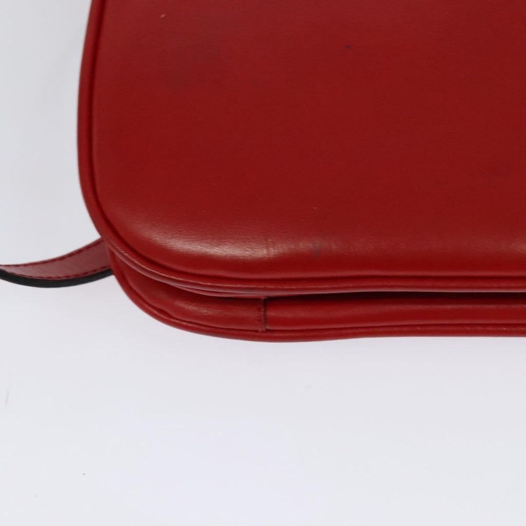 Celine Vintage Triomphe Shoulder Bag Leather Red Leather Shoulder Bag Bag