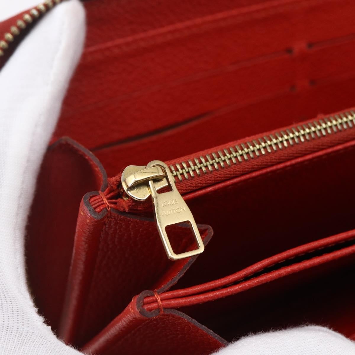 Louis Vuitton Portefeuille Zippy Monogramme Empreinte Monogramme Empreinte Red Leather Wallets Accessory