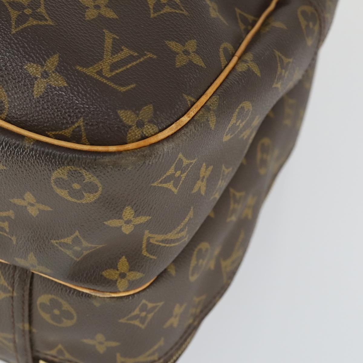 Louis Vuitton Alize Bag Monogram Canvas Brown Canvas Travel Bag