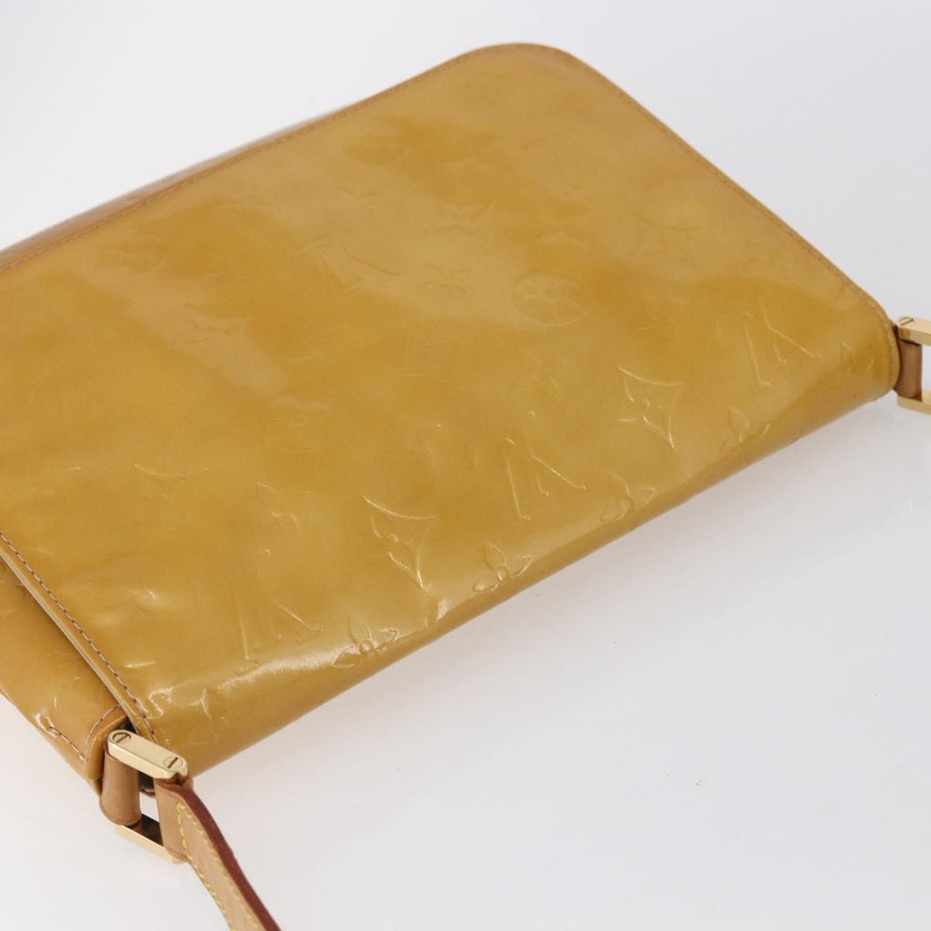 Louis Vuitton Thompson Street Handbag Monogram Vernis Beige Patent_Leather Shoulder Bag