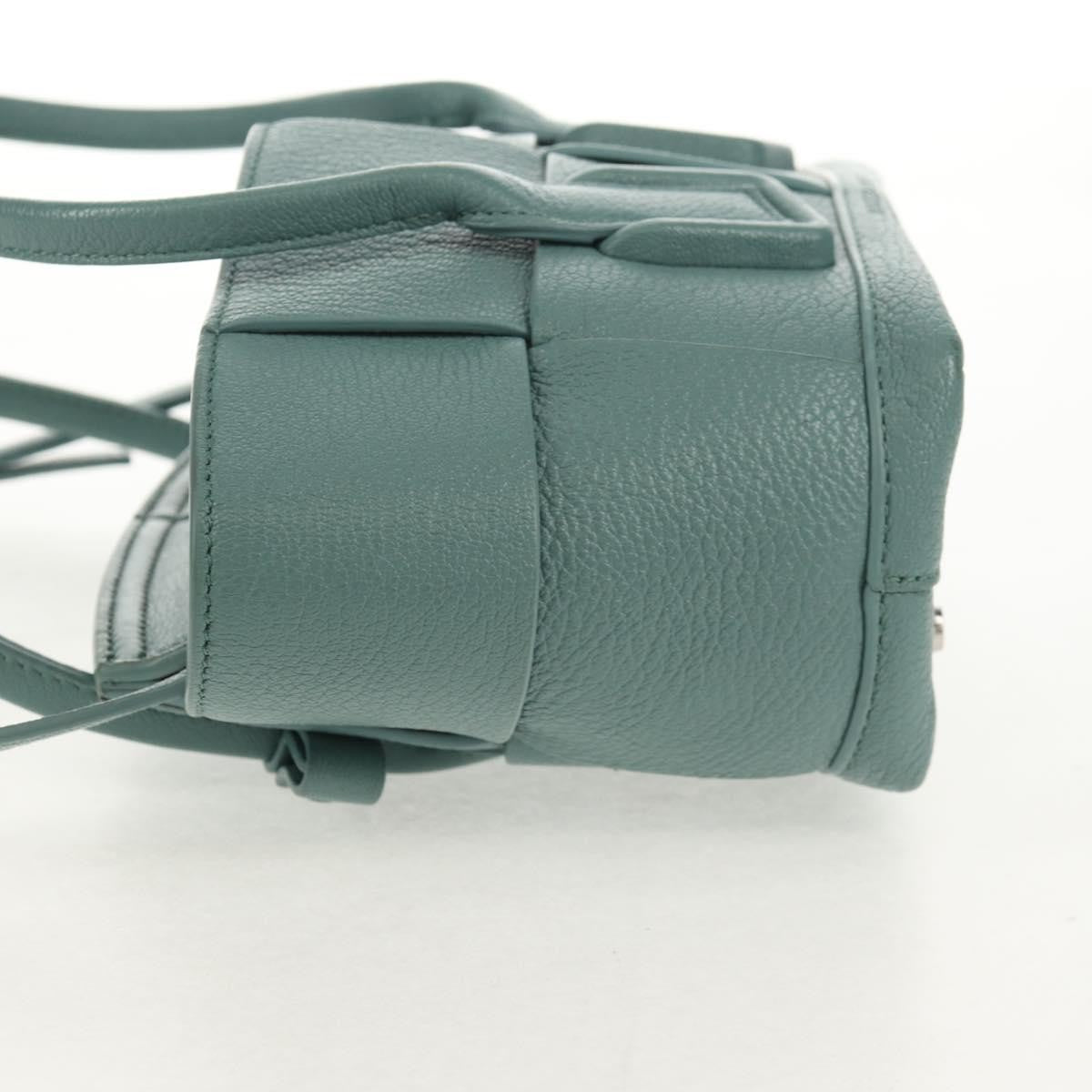 Bottega Veneta Arco Bag Maxi Intrecciato Leather Green Leather Handbag