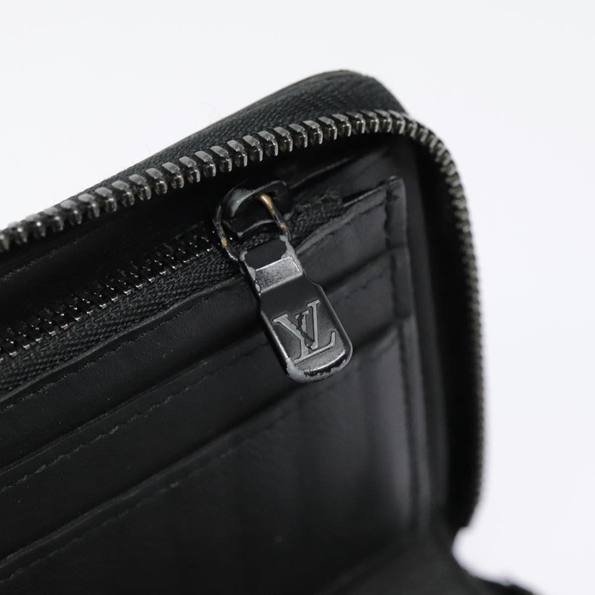 Louis Vuitton Zippy Wallet Vertical Monogram Shadow Leather Black Leather Wallets Accessory