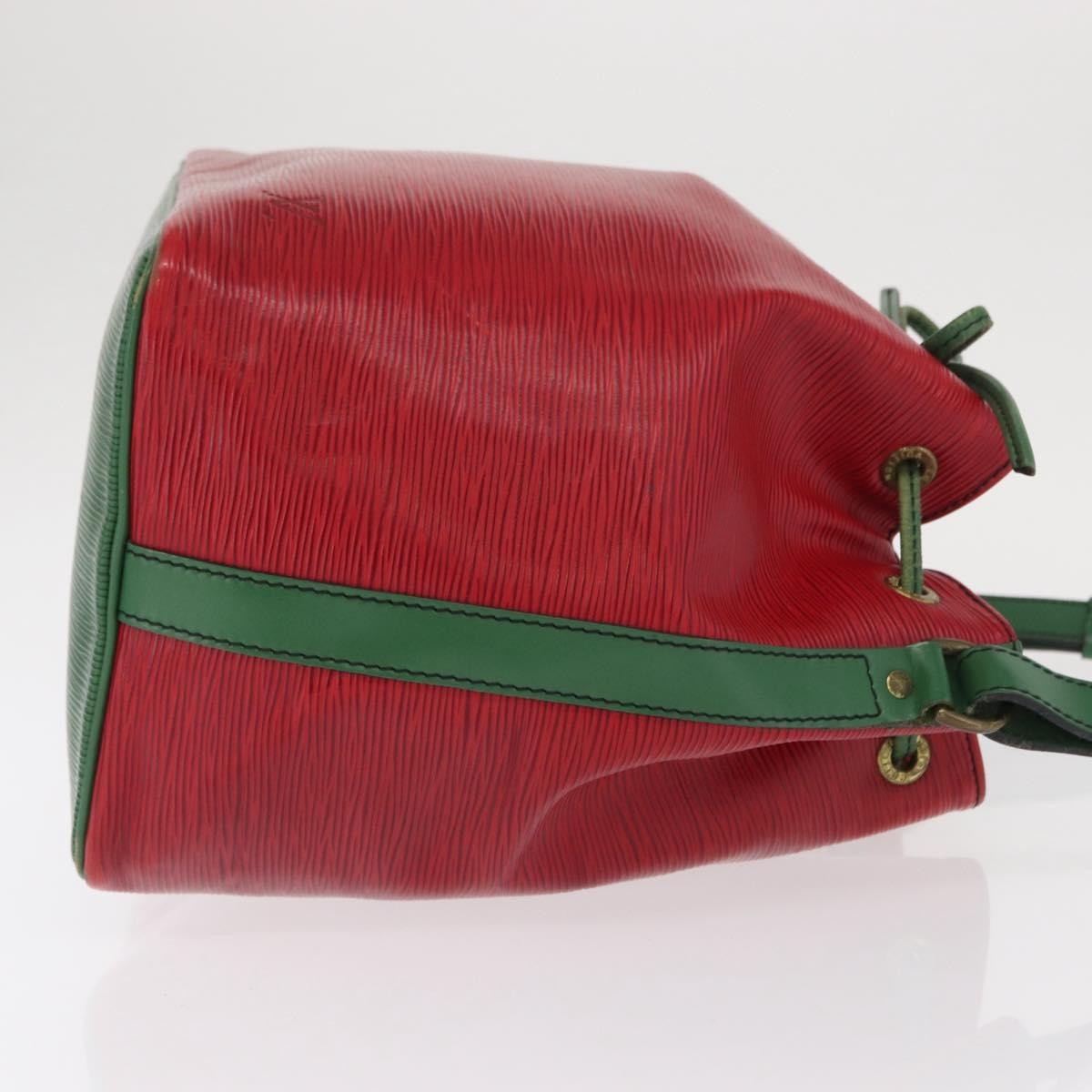Louis Vuitton Bicolor Petit Noe Handbag Epi Leather Green Leather Shoulder Bag