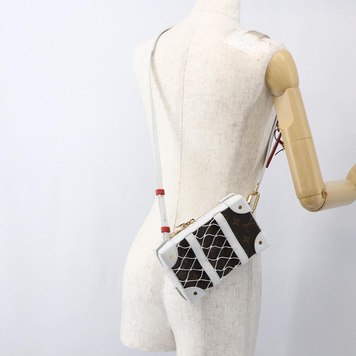 Louis Vuitton X Nba Soft Trunk Phone Box Monogram Canvas White Canvas Clutche & Pouche Bag