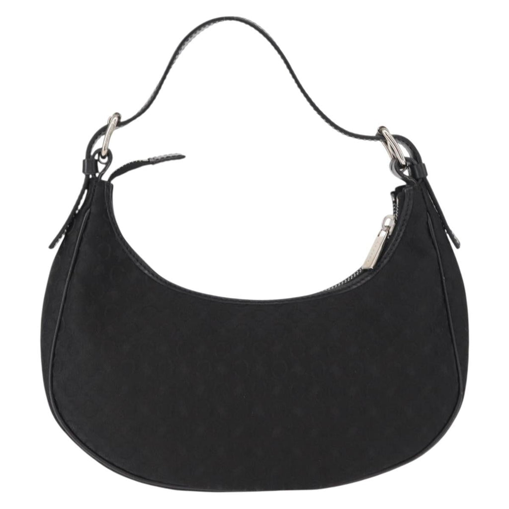 Celine Ava Bag Macadam Canvas Black Canvas Handbag