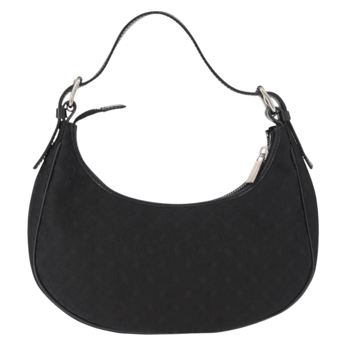 Celine Ava Bag Macadam Canvas Black Canvas Handbag