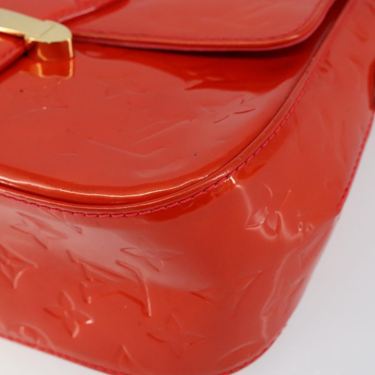 Louis Vuitton Bellflower Handbag Monogram Vernis Red Patent_Leather Shoulder Bag