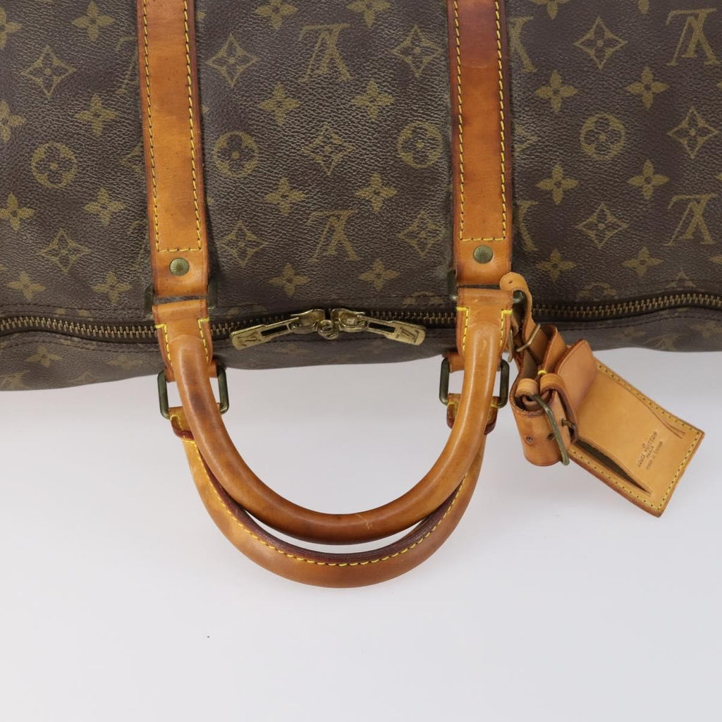 Louis Vuitton Keepall Bag Monogram Canvas Brown Canvas Travel Bag