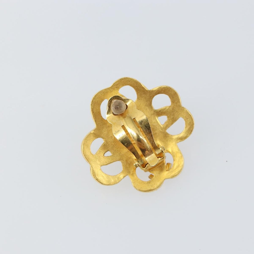 Chanel Cc Hoop Clip-On Earrings Metal Gold Metal Earrings Jewelry