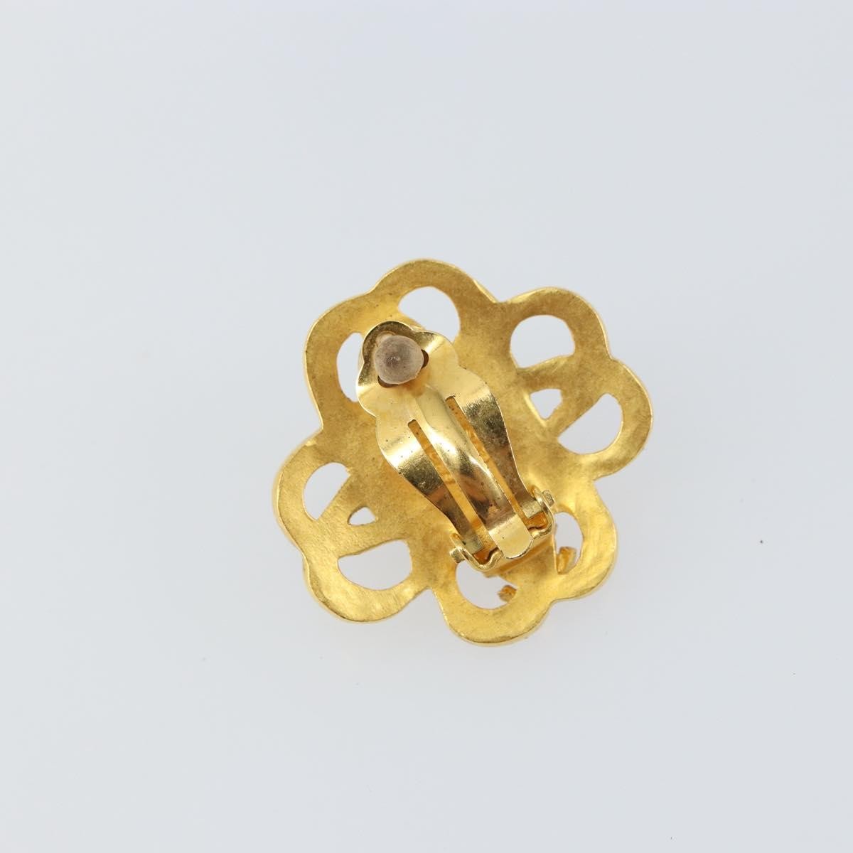 Chanel Cc Hoop Clip-On Earrings Metal Gold Metal Earrings Jewelry