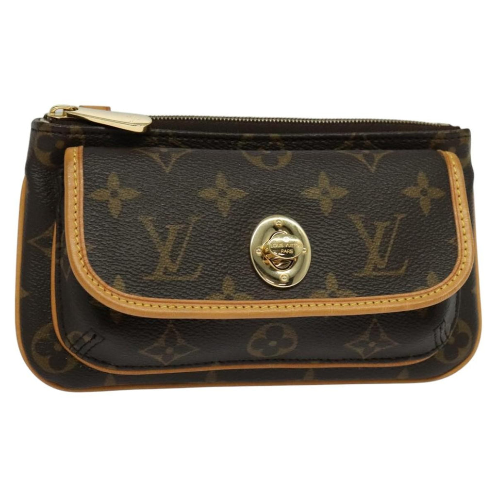 Louis Vuitton Tikal Wristlet Pochette Monogram Canvas Brown Canvas Bag