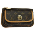 Louis Vuitton Tikal Wristlet Pochette Monogram Canvas Brown Canvas Bag