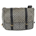 Louis Vuitton Sac Maman Handbag Mini Lin Blue Canvas Shoulder Bag
