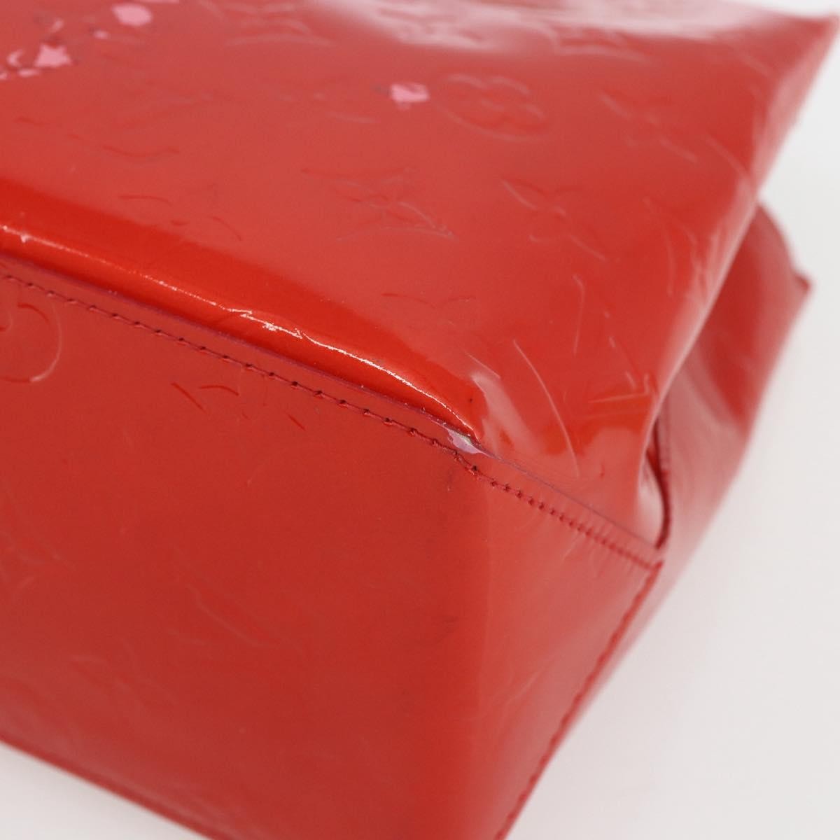 Louis Vuitton Reade Handbag Monogram Vernis Red Patent_Leather Handbag