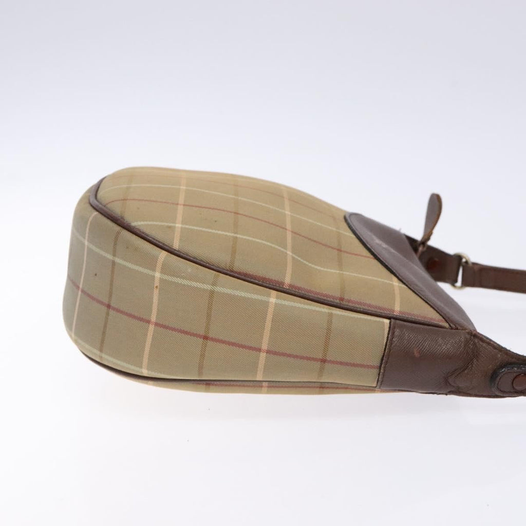 Burberry Nova Check Shoulder Bag Canvas Beige Canvas Shoulder Bag