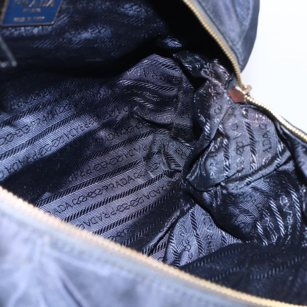 Prada Re-Edition 1995 Chain Tote Quilted Re-Nylon Navy Nylon Shoulder Bag Bag