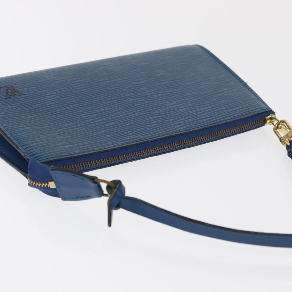 Louis Vuitton Pochette Accessoires Epi Leather Blue Leather Clutche & Pouche Bag