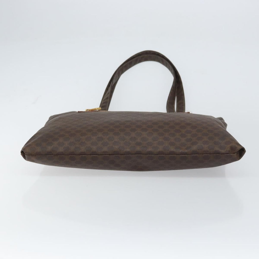 Celine Vintage Macadam Tote Bag Canvas Brown Canvas Tote Bag Bag