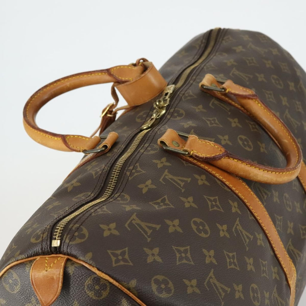 Louis Vuitton Keepall Bag Monogram Canvas Brown Canvas Travel Bag