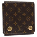 Louis Vuitton Case Jewelry Box Canvas Brown Canvas Wallets Accessory