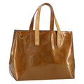 Louis Vuitton Reade Handbag Monogram Vernis Brown Patent_Leather Tote Bag
