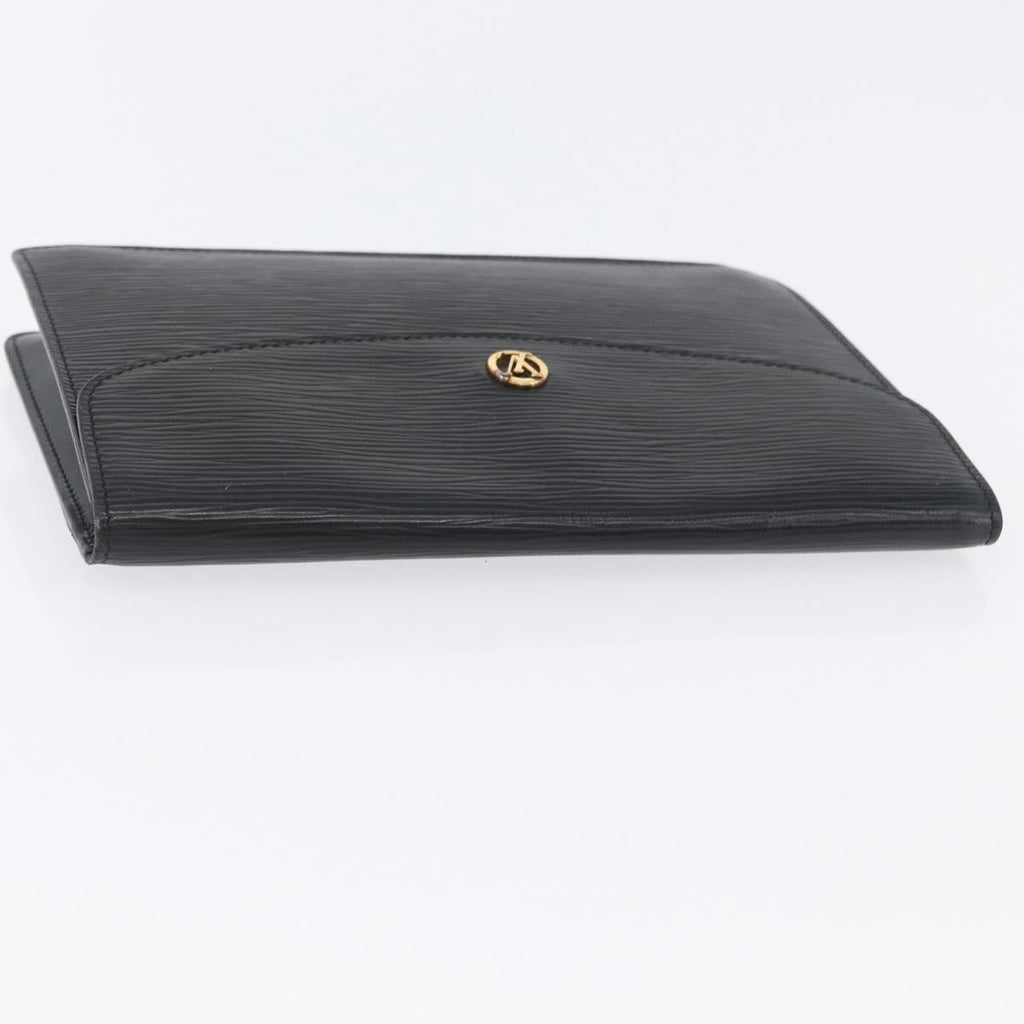 Louis Vuitton Vintage Montaigne Clutch Epi Leather Black Leather Clutche & Pouche Bag
