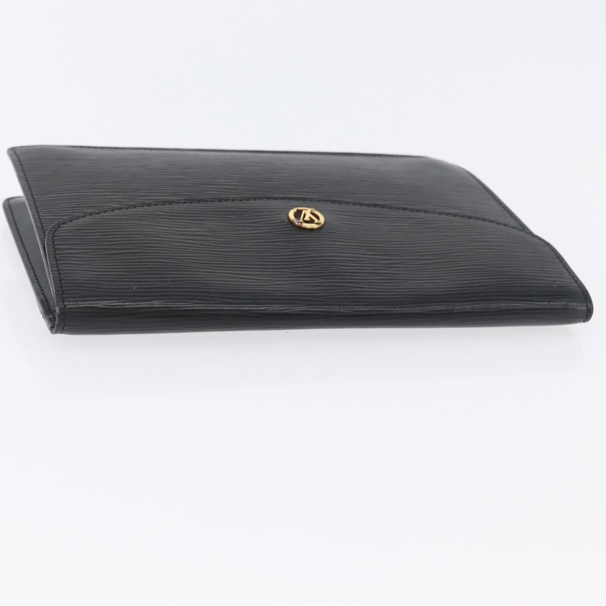 Louis Vuitton Vintage Montaigne Clutch Epi Leather Black Leather Clutche & Pouche Bag