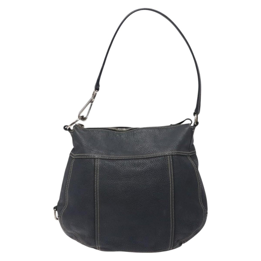 Prada Vintage Shoulder Bag Leather Navy Leather Shoulder Bag Bag