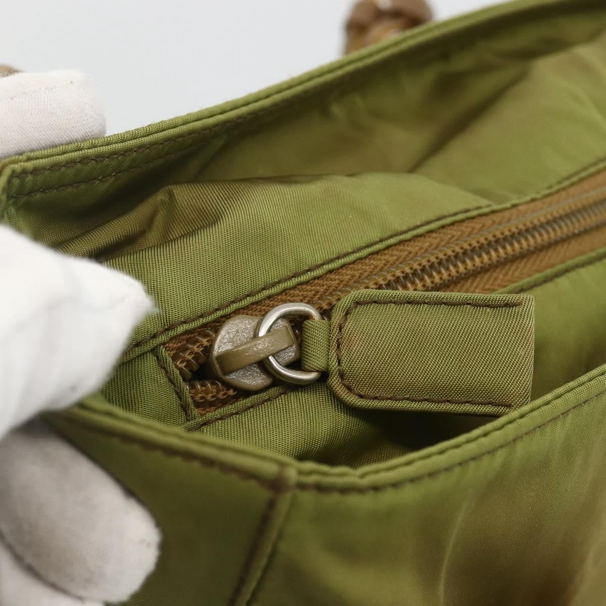 Prada Vintage Tote Tessuto Khaki Nylon Tote Bag Bag